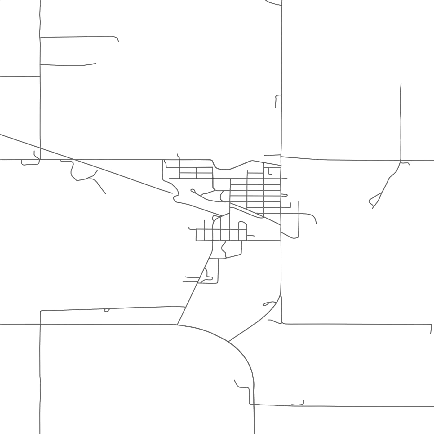 ROAD MAP OF HALLIDAY, NORTH DAKOTA BY MAPBAKES