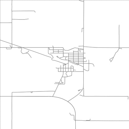 ROAD MAP OF HALLIDAY, NORTH DAKOTA BY MAPBAKES