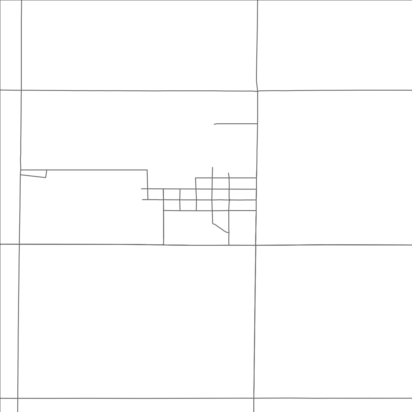 ROAD MAP OF HAMILTON, NORTH DAKOTA BY MAPBAKES