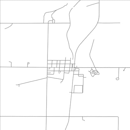 ROAD MAP OF HANNAFORD, NORTH DAKOTA BY MAPBAKES