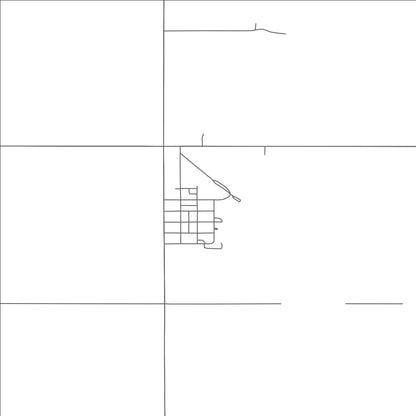 ROAD MAP OF HANNAH, NORTH DAKOTA BY MAPBAKES