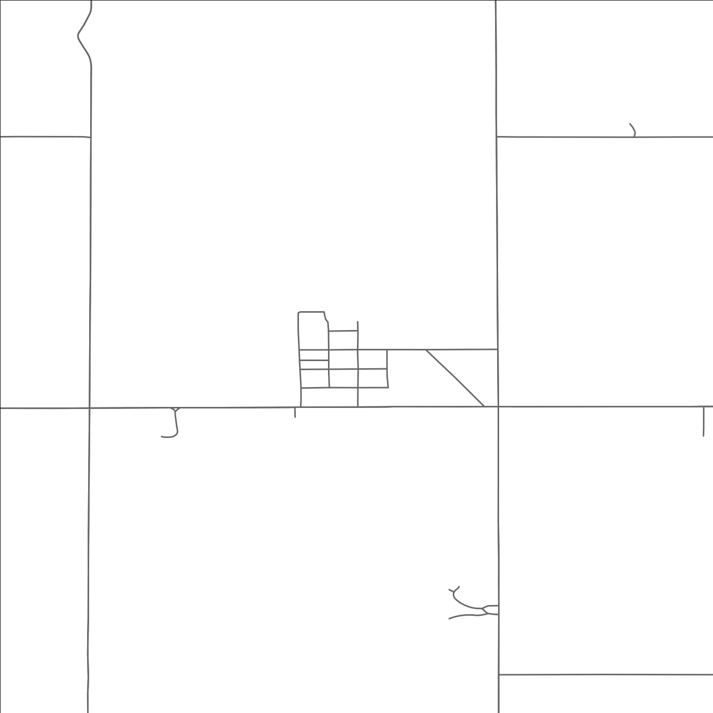 ROAD MAP OF HANSBORO, NORTH DAKOTA BY MAPBAKES