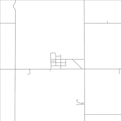 ROAD MAP OF HANSBORO, NORTH DAKOTA BY MAPBAKES