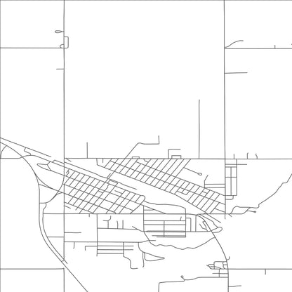 ROAD MAP OF HARVEY, NORTH DAKOTA BY MAPBAKES