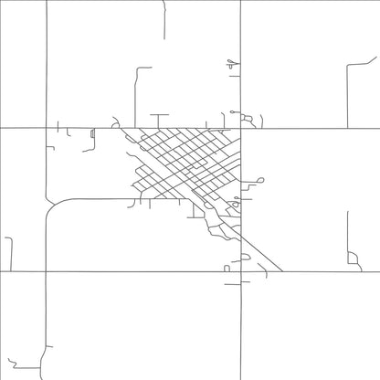 ROAD MAP OF HATTON, NORTH DAKOTA BY MAPBAKES