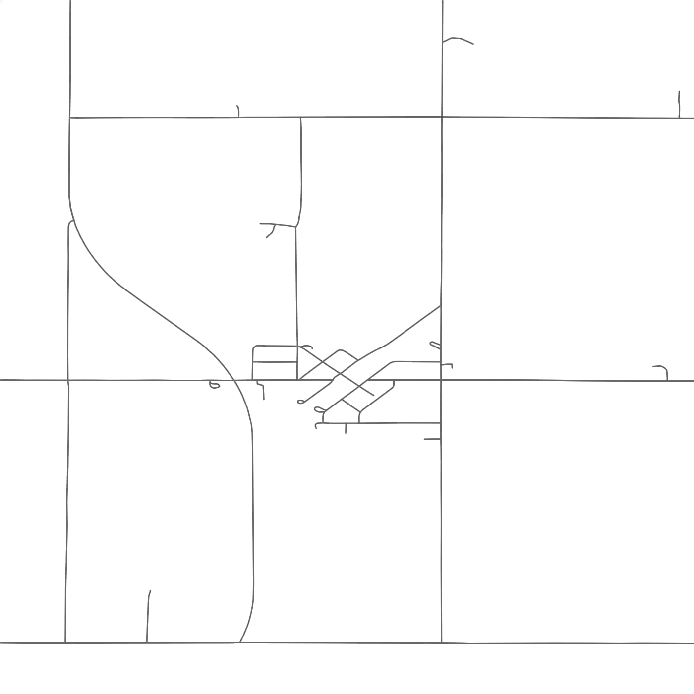 ROAD MAP OF HAVANA, NORTH DAKOTA BY MAPBAKES