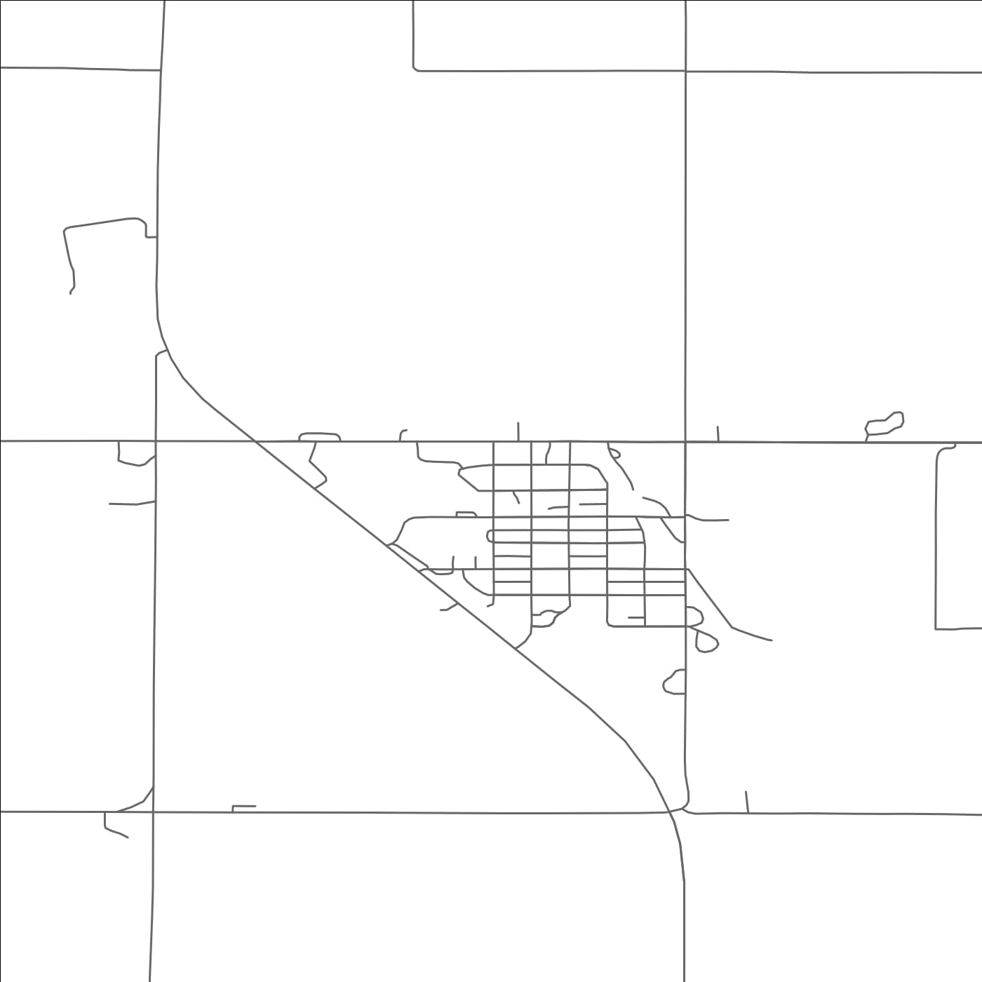 ROAD MAP OF HAZELTON, NORTH DAKOTA BY MAPBAKES