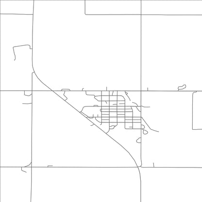 ROAD MAP OF HAZELTON, NORTH DAKOTA BY MAPBAKES