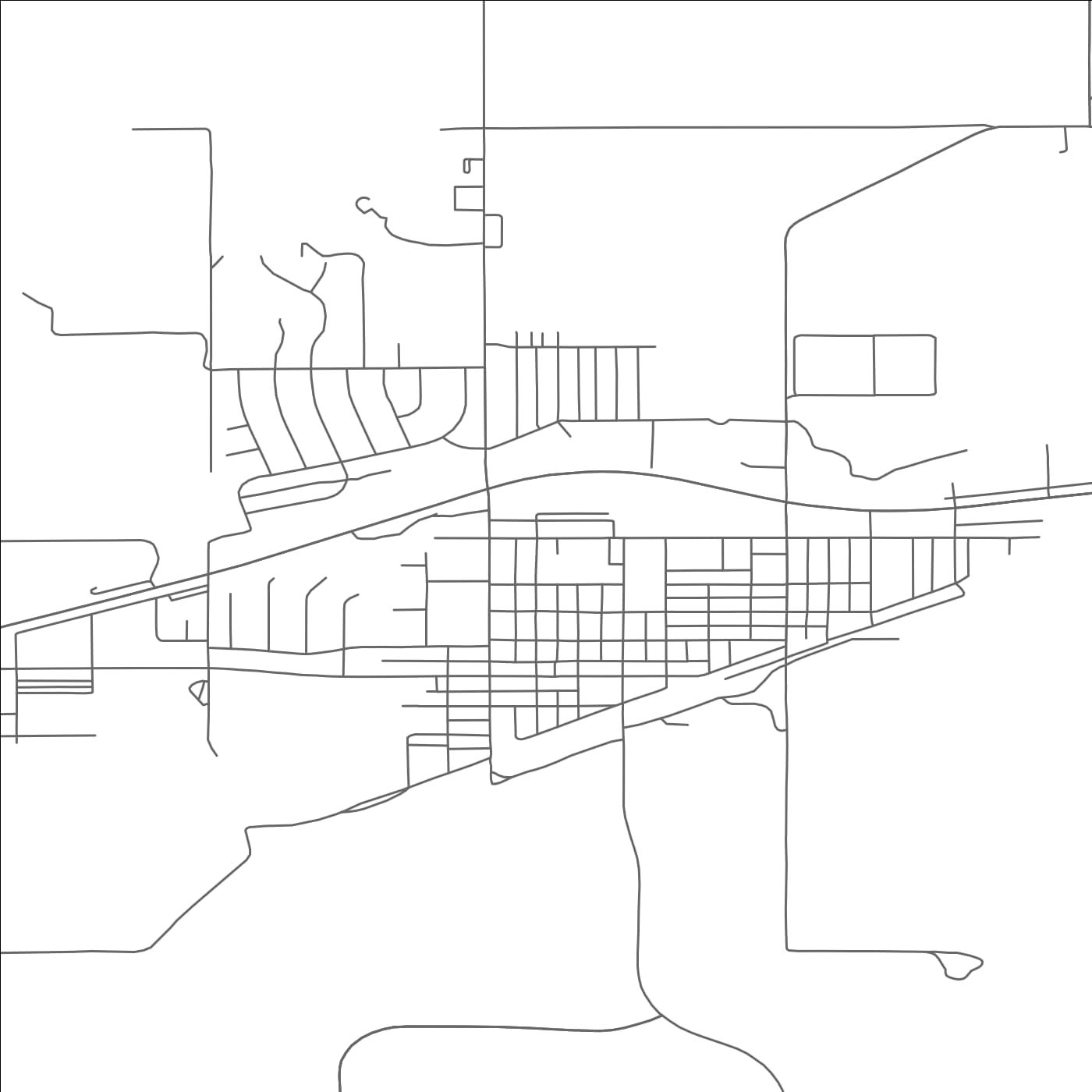 ROAD MAP OF HAZEN, NORTH DAKOTA BY MAPBAKES