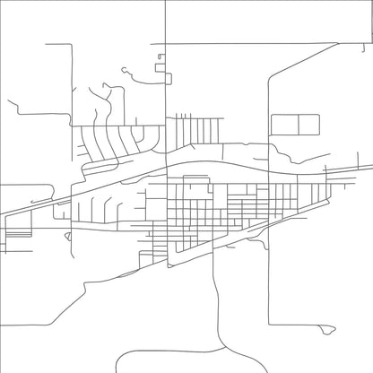 ROAD MAP OF HAZEN, NORTH DAKOTA BY MAPBAKES