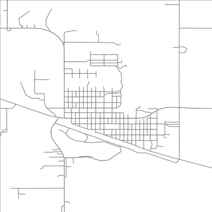 ROAD MAP OF HETTINGER, NORTH DAKOTA BY MAPBAKES