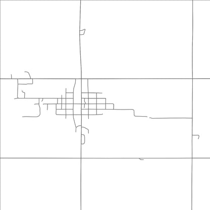 ROAD MAP OF HUNTER, NORTH DAKOTA BY MAPBAKES