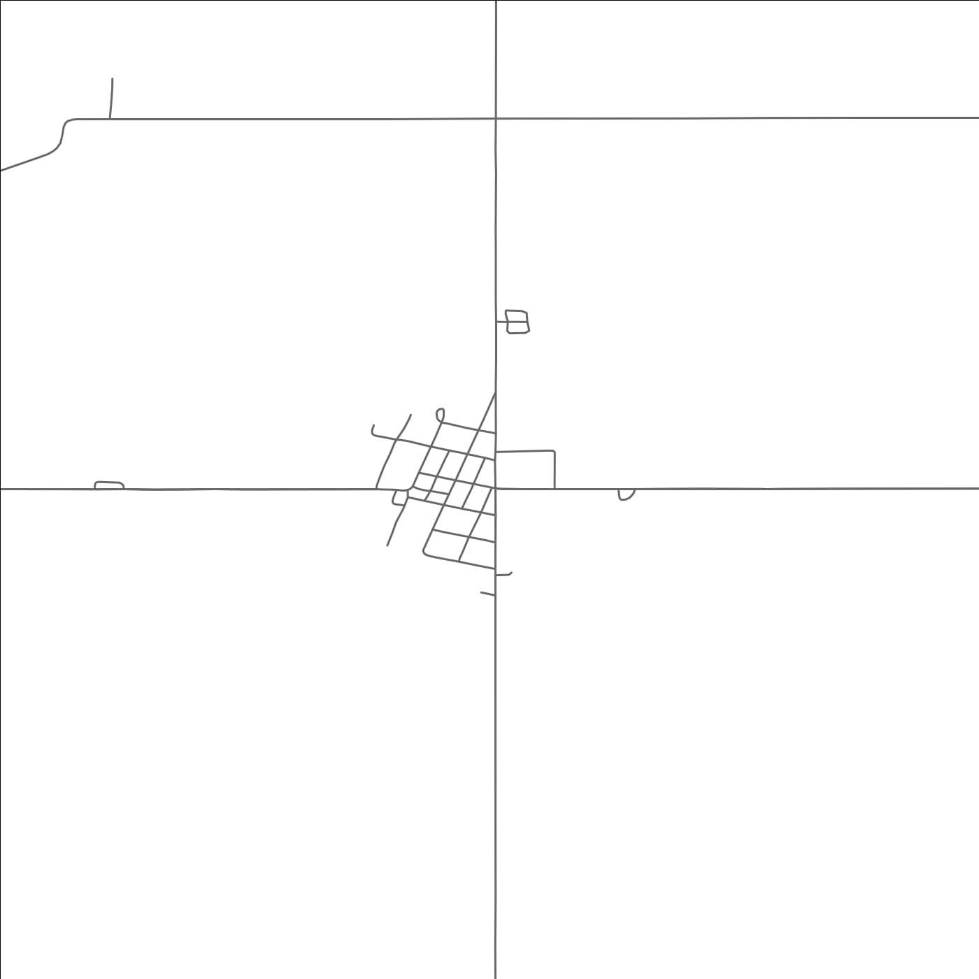 ROAD MAP OF INKSTER, NORTH DAKOTA BY MAPBAKES