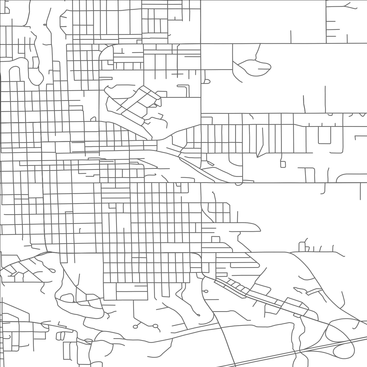 ROAD MAP OF JAMESTOWN, NORTH DAKOTA BY MAPBAKES