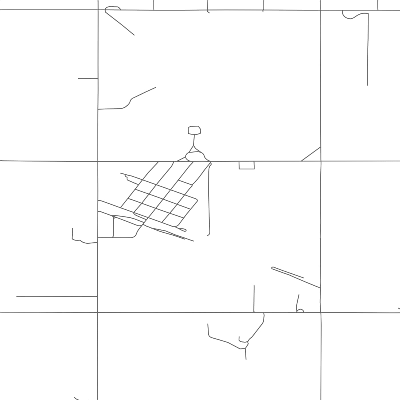 ROAD MAP OF KARLSRUHE, NORTH DAKOTA BY MAPBAKES