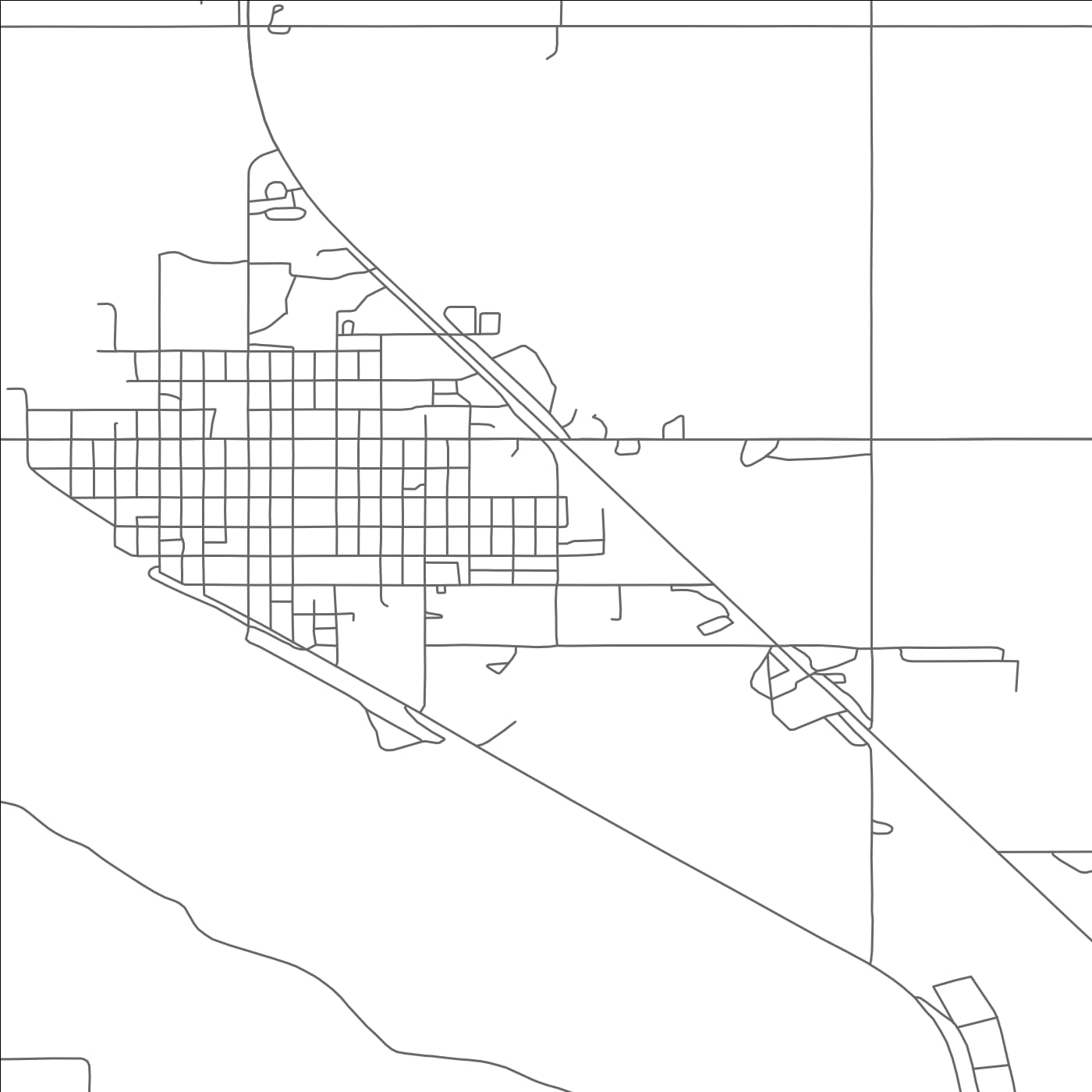 ROAD MAP OF KENMARE, NORTH DAKOTA BY MAPBAKES