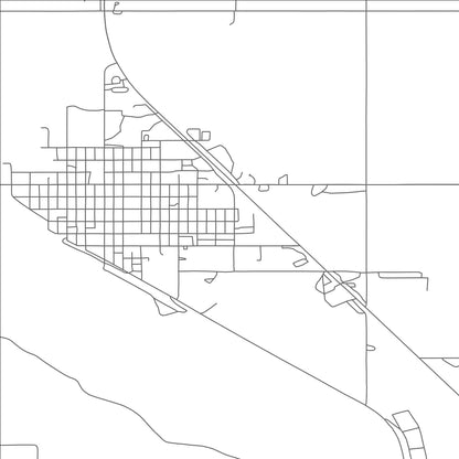 ROAD MAP OF KENMARE, NORTH DAKOTA BY MAPBAKES