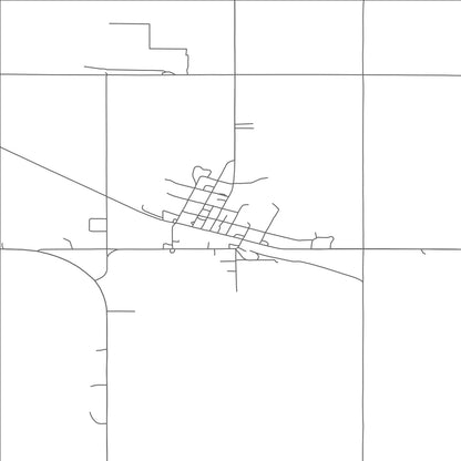 ROAD MAP OF KENSAL, NORTH DAKOTA BY MAPBAKES