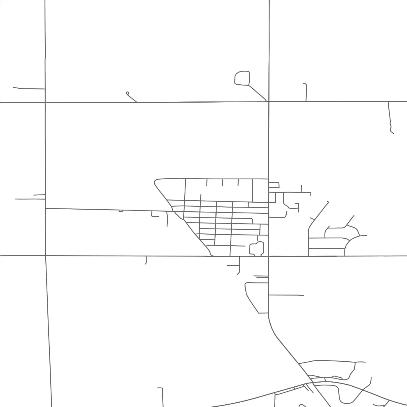 ROAD MAP OF KINDRED, NORTH DAKOTA BY MAPBAKES