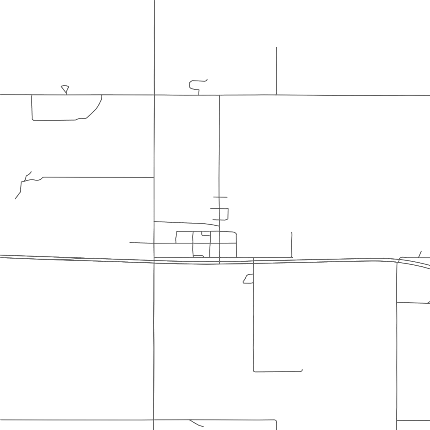 ROAD MAP OF KNOX, NORTH DAKOTA BY MAPBAKES