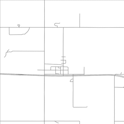 ROAD MAP OF KNOX, NORTH DAKOTA BY MAPBAKES