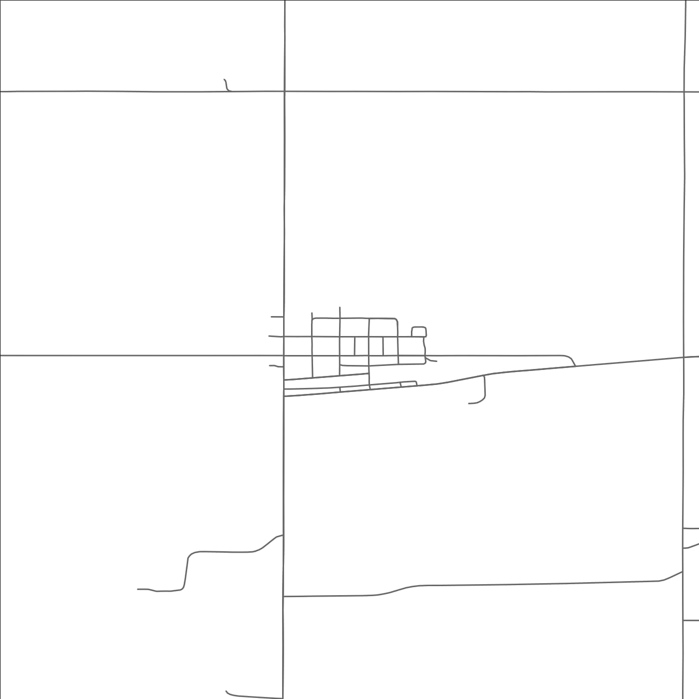 ROAD MAP OF KRAMER, NORTH DAKOTA BY MAPBAKES