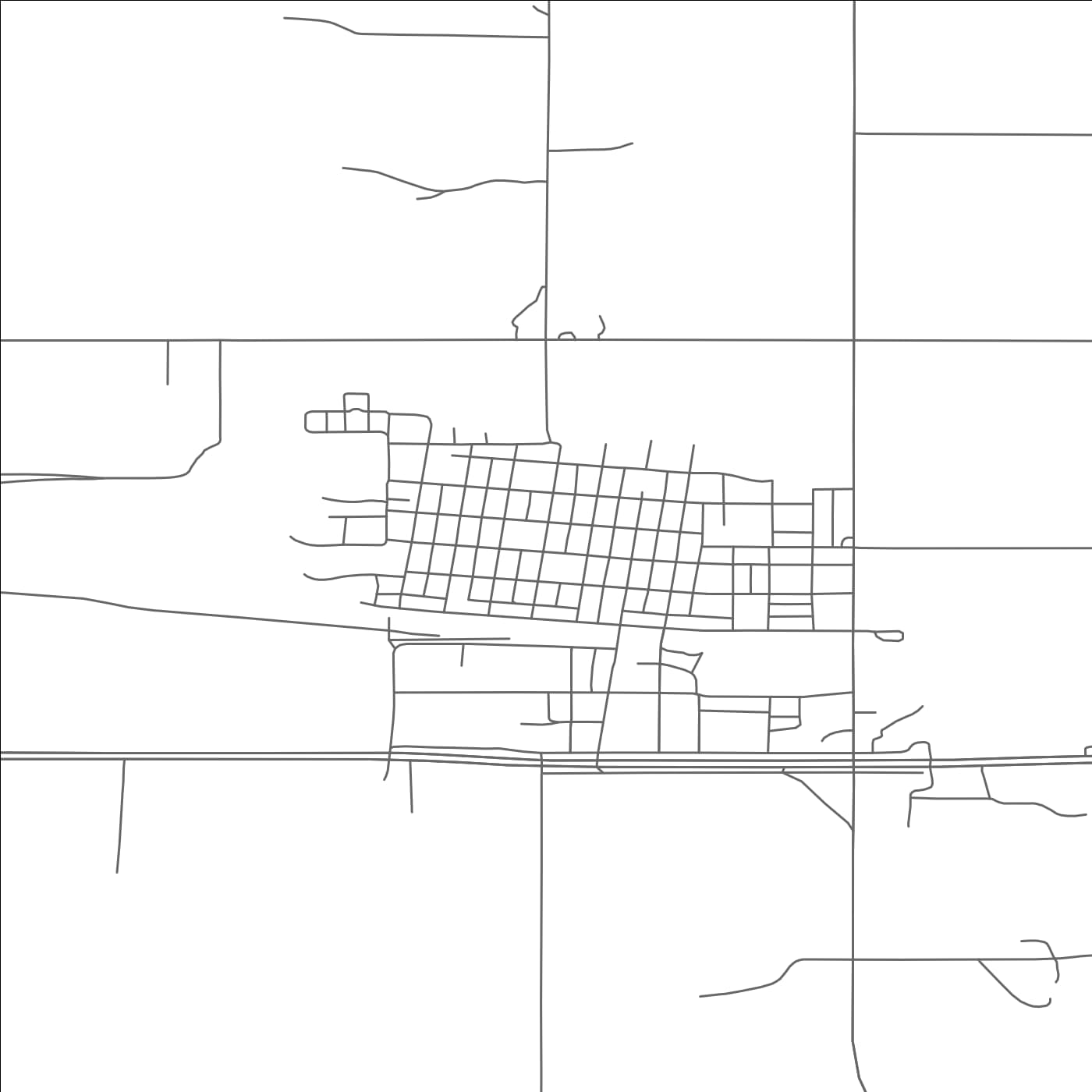 ROAD MAP OF LAKOTA, NORTH DAKOTA BY MAPBAKES