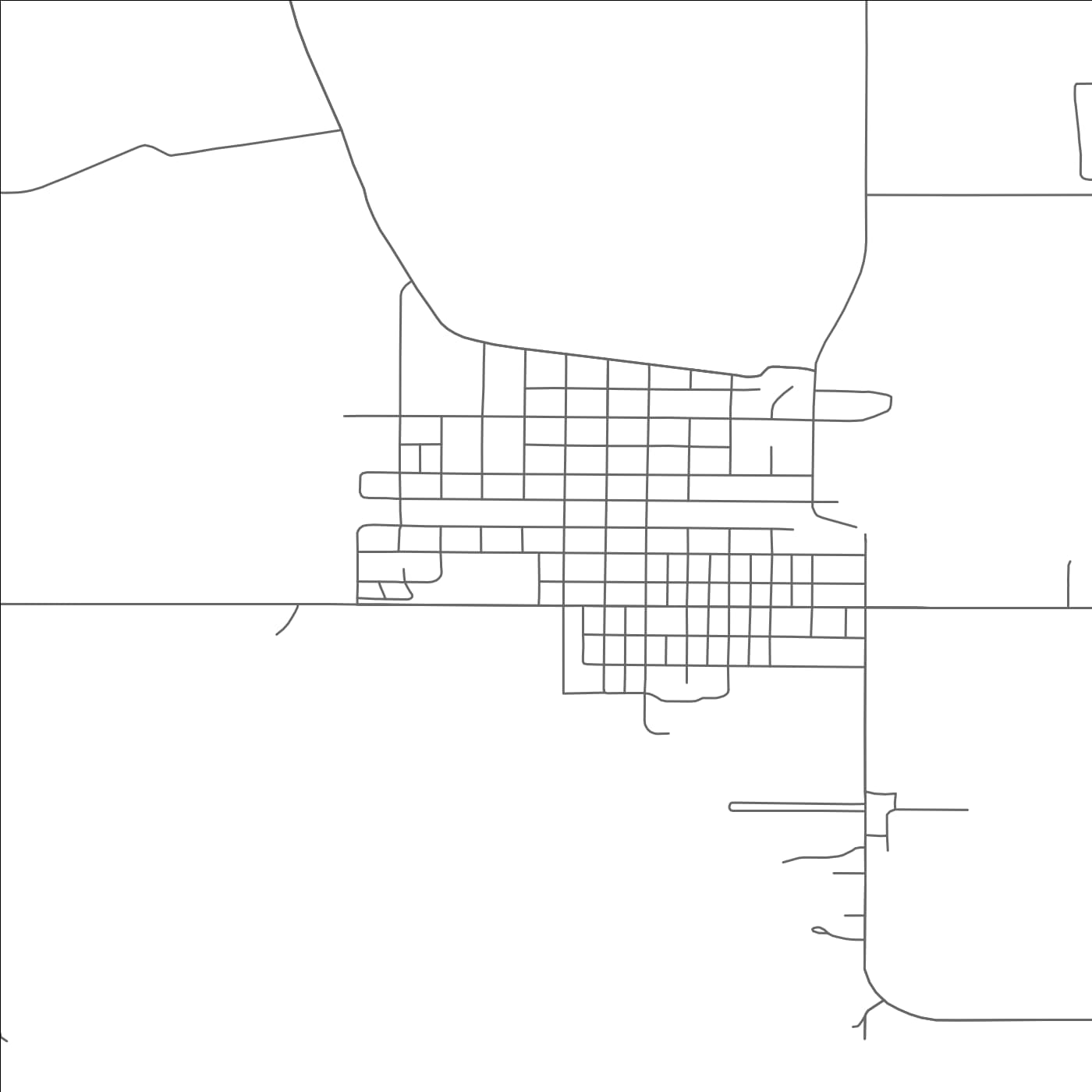 ROAD MAP OF LAMOURE, NORTH DAKOTA BY MAPBAKES