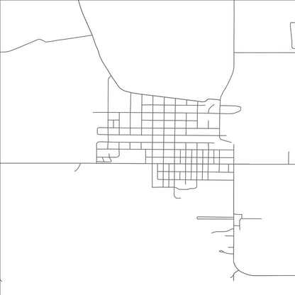 ROAD MAP OF LAMOURE, NORTH DAKOTA BY MAPBAKES