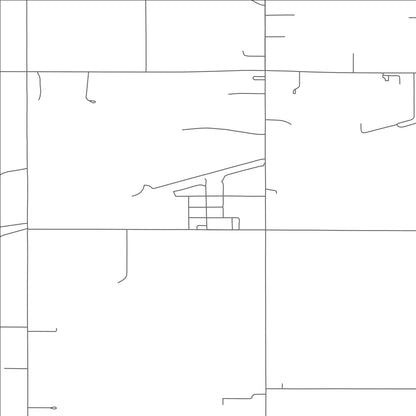 ROAD MAP OF LANDA, NORTH DAKOTA BY MAPBAKES