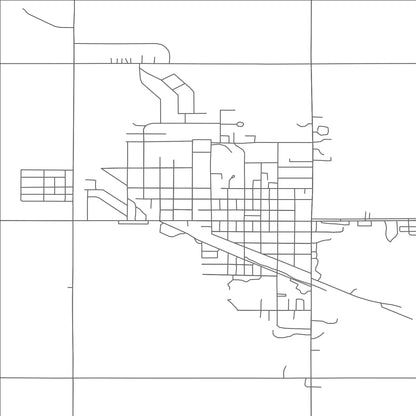 ROAD MAP OF LANGDON, NORTH DAKOTA BY MAPBAKES