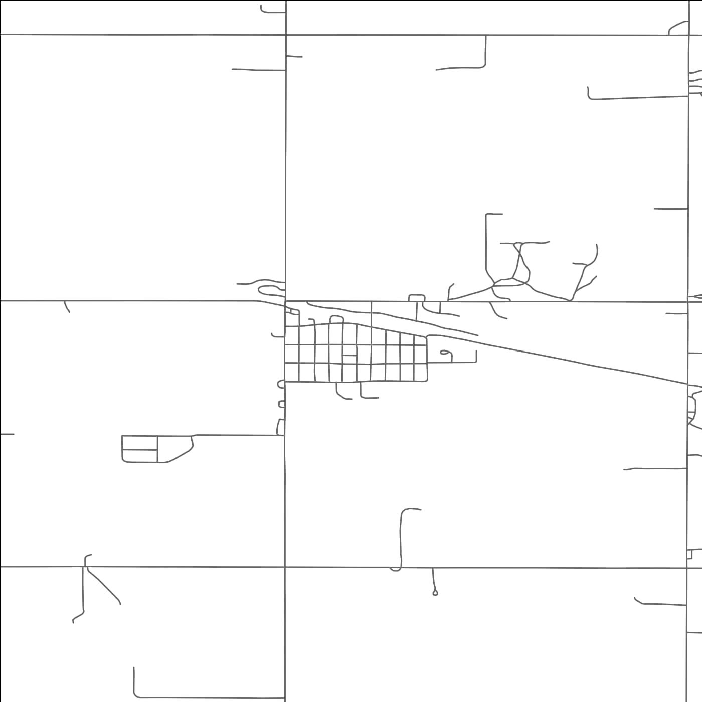 ROAD MAP OF LIGNITE, NORTH DAKOTA BY MAPBAKES