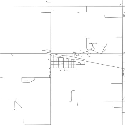 ROAD MAP OF LIGNITE, NORTH DAKOTA BY MAPBAKES