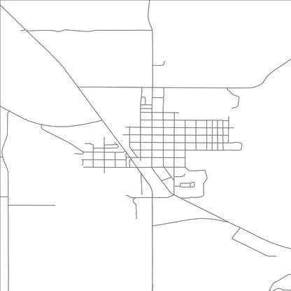 ROAD MAP OF LINTON, NORTH DAKOTA BY MAPBAKES