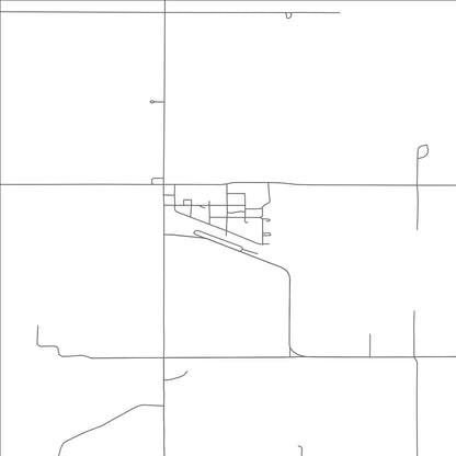 ROAD MAP OF LUVERNE, NORTH DAKOTA BY MAPBAKES