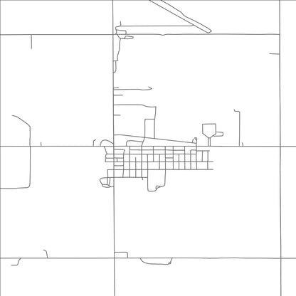 ROAD MAP OF MADDOCK, NORTH DAKOTA BY MAPBAKES