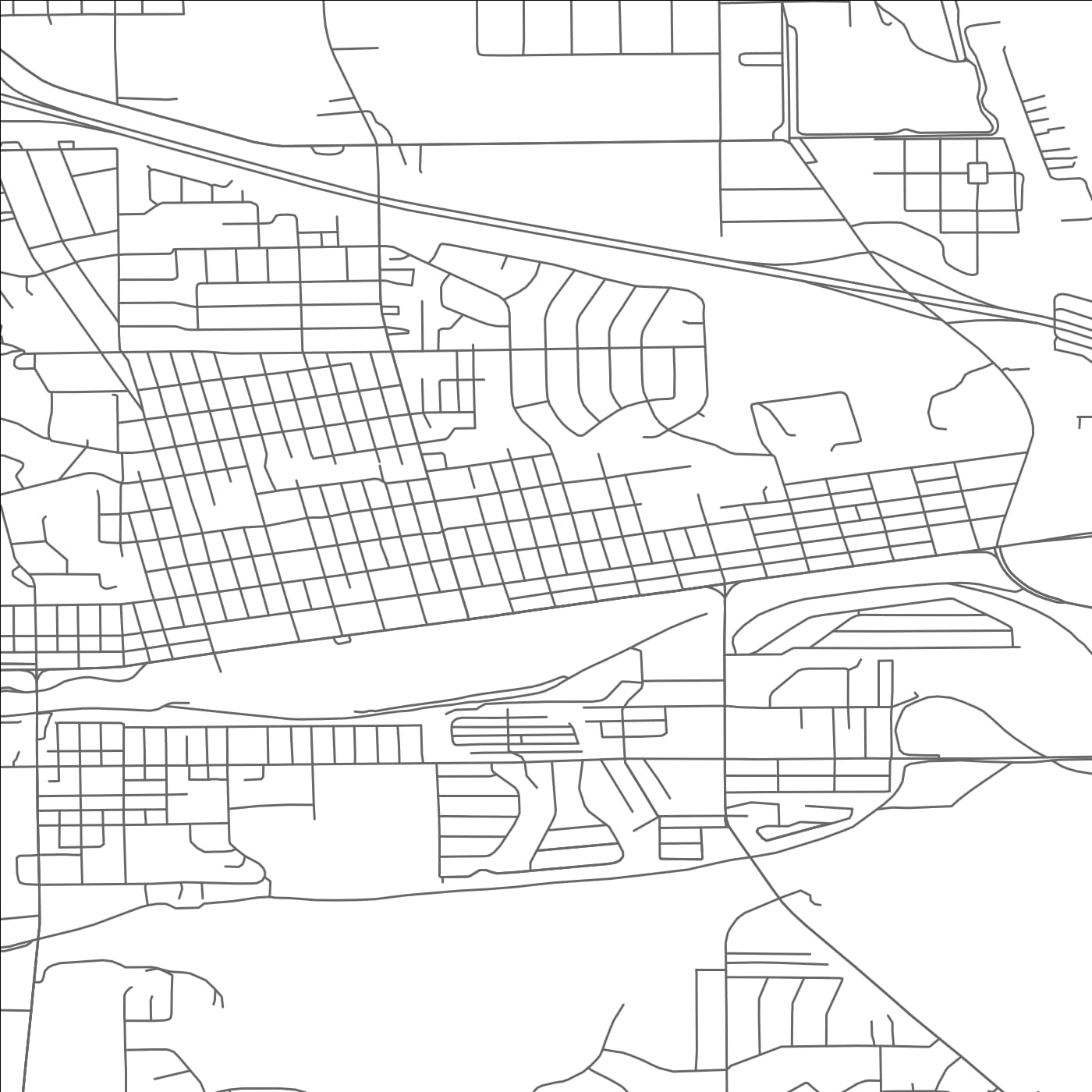 ROAD MAP OF MANDAN, NORTH DAKOTA BY MAPBAKES