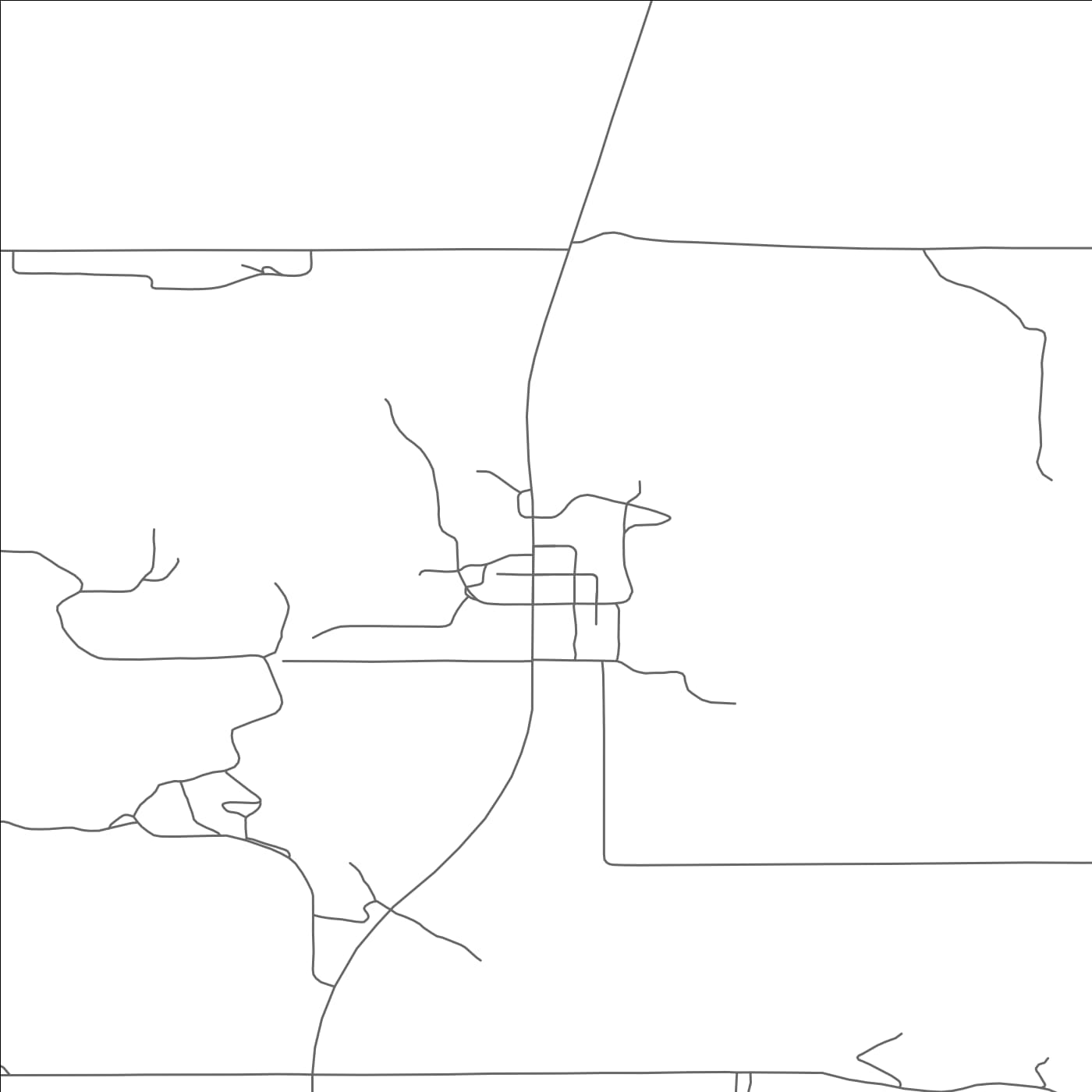 ROAD MAP OF MANNING, NORTH DAKOTA BY MAPBAKES