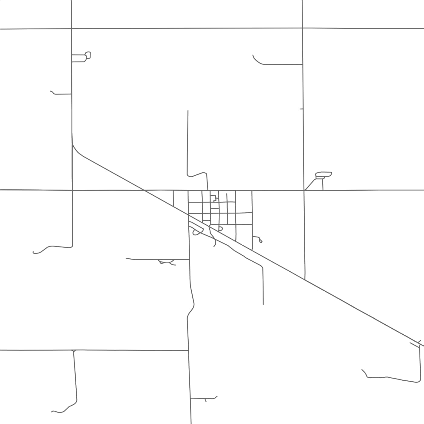 ROAD MAP OF MANTADOR, NORTH DAKOTA BY MAPBAKES