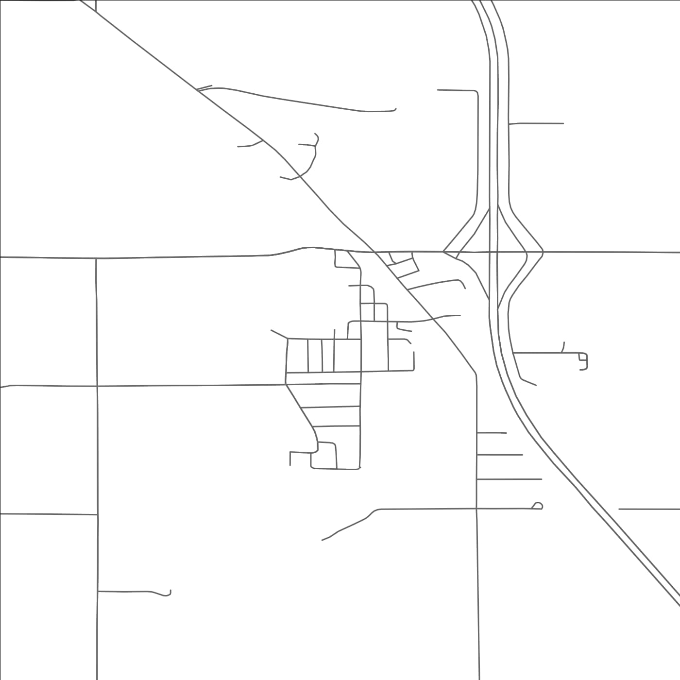 ROAD MAP OF MANVEL, NORTH DAKOTA BY MAPBAKES