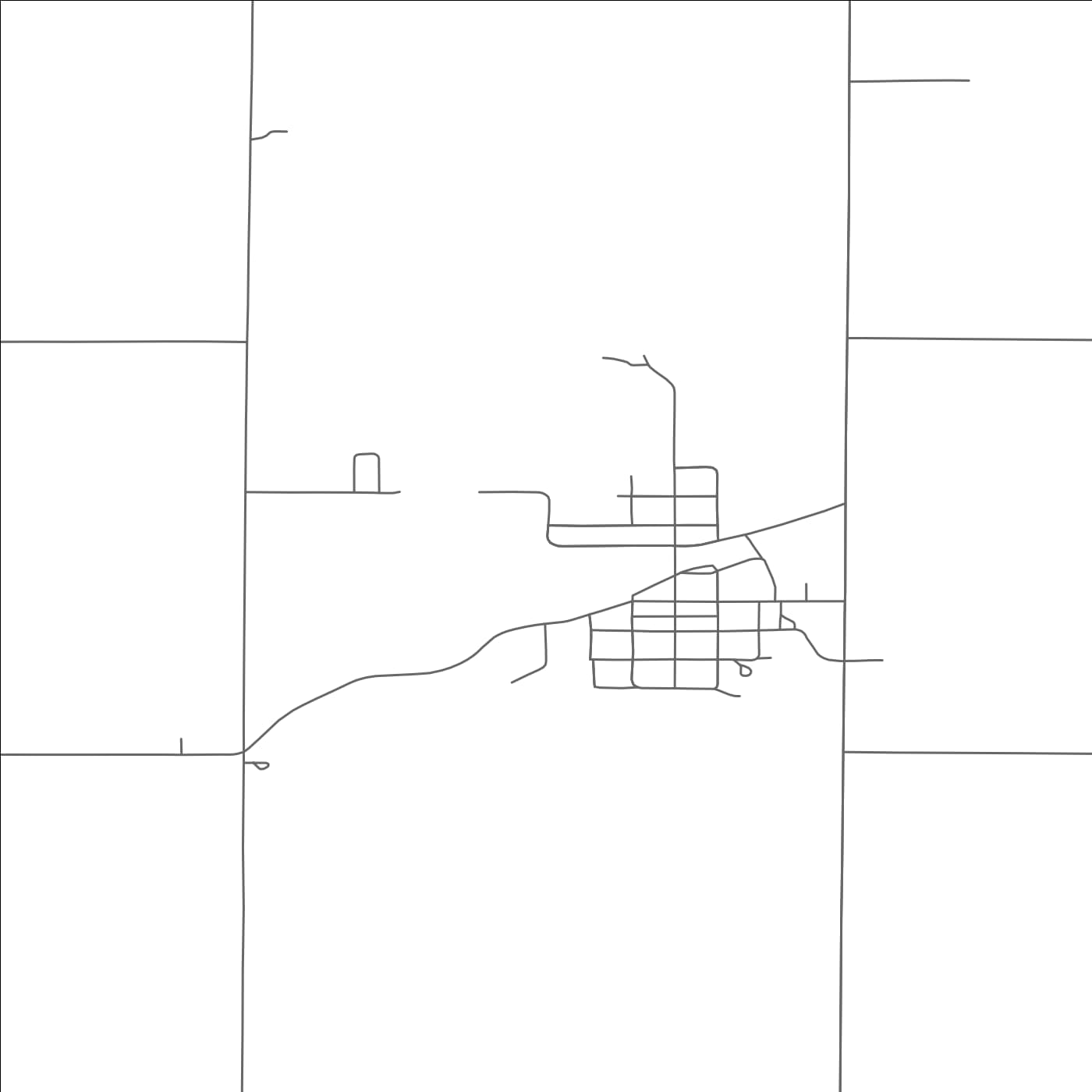 ROAD MAP OF MARION, NORTH DAKOTA BY MAPBAKES