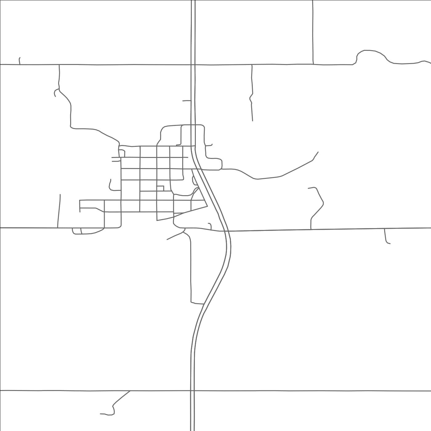 ROAD MAP OF MAX, NORTH DAKOTA BY MAPBAKES