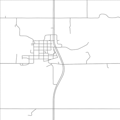 ROAD MAP OF MAX, NORTH DAKOTA BY MAPBAKES