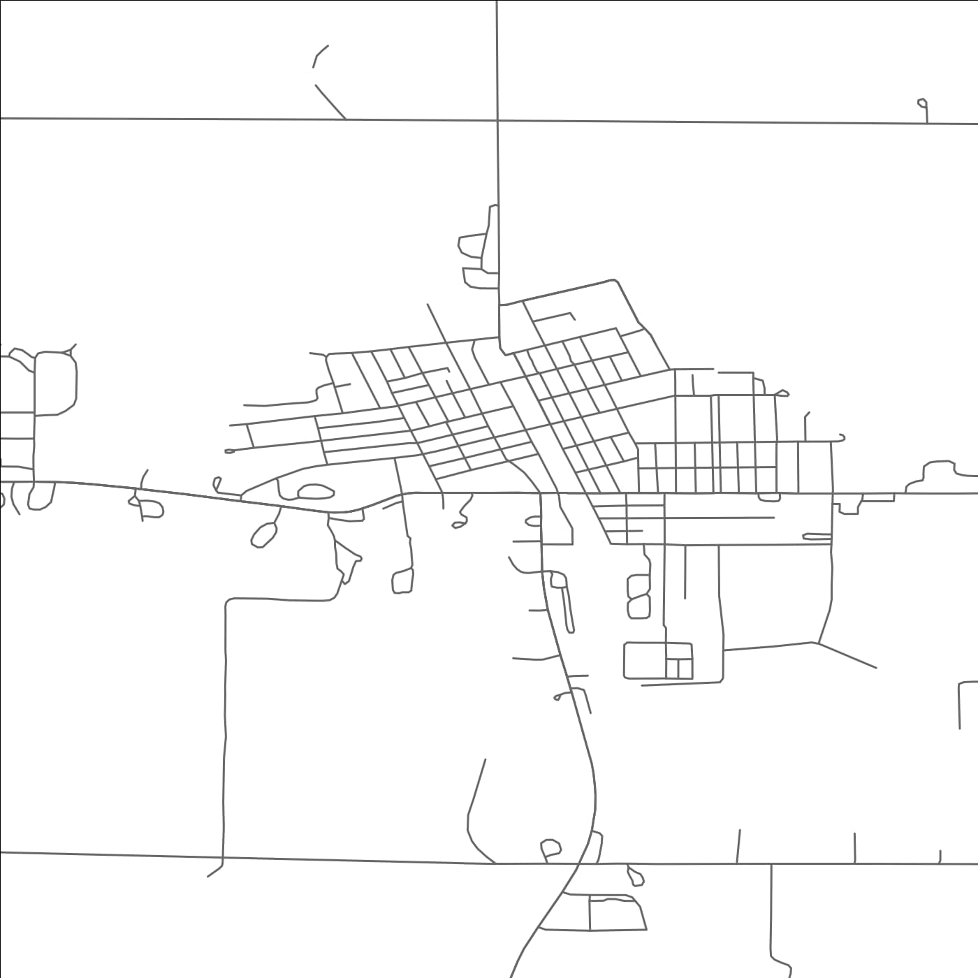 ROAD MAP OF MAYVILLE, NORTH DAKOTA BY MAPBAKES