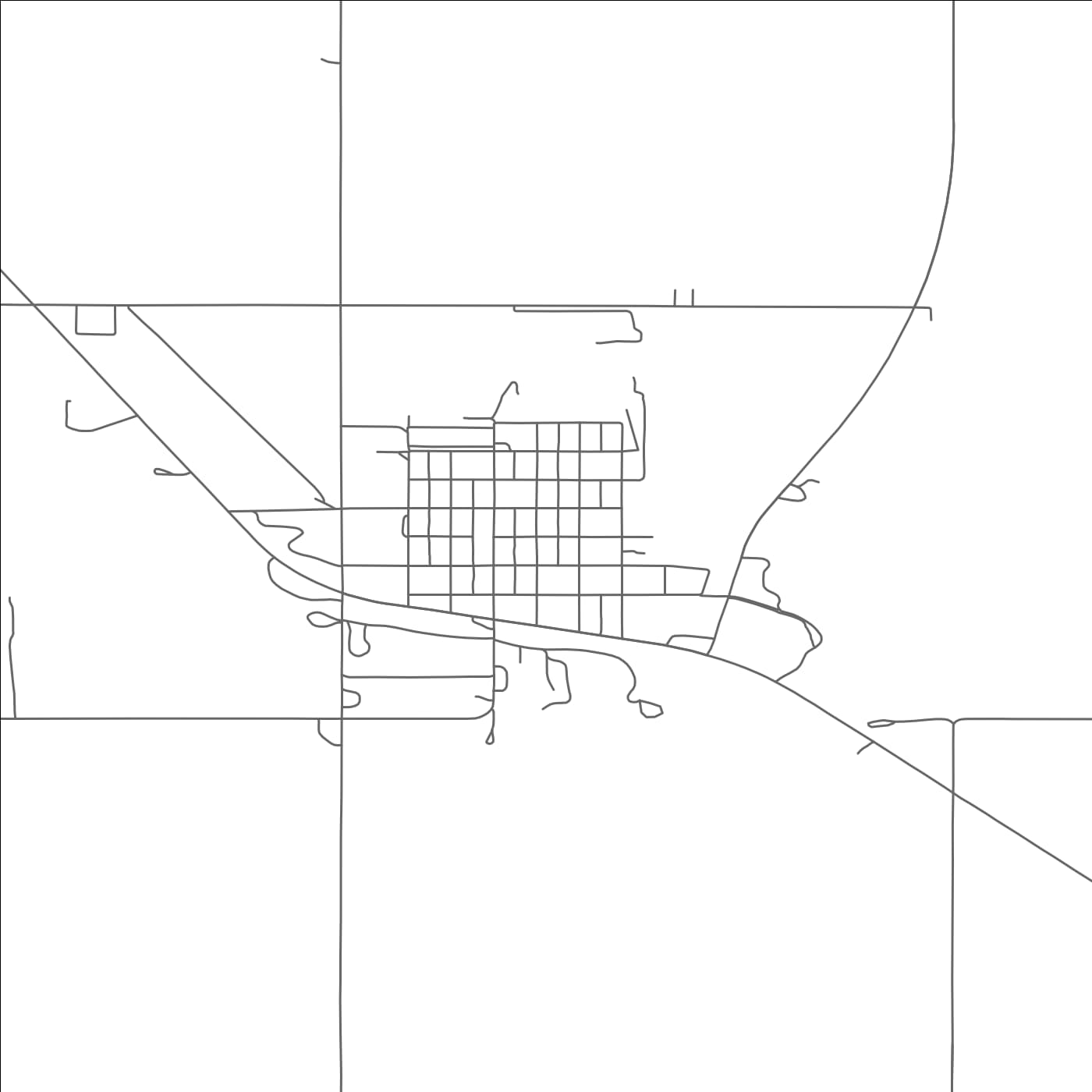 ROAD MAP OF MCVILLE, NORTH DAKOTA BY MAPBAKES