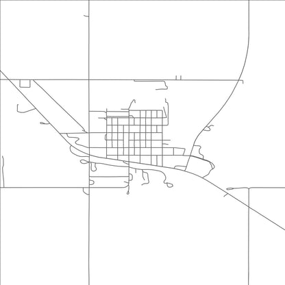 ROAD MAP OF MCVILLE, NORTH DAKOTA BY MAPBAKES