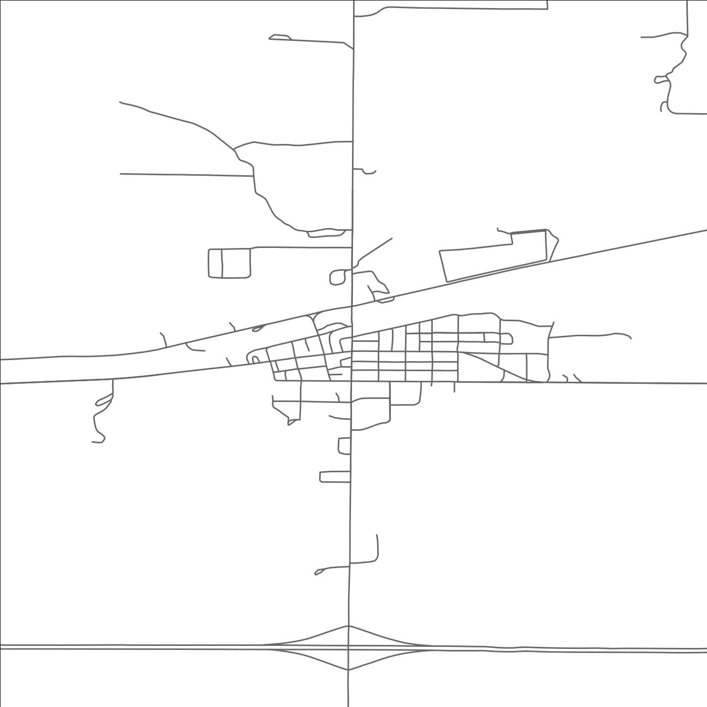 ROAD MAP OF MEDINA, NORTH DAKOTA BY MAPBAKES