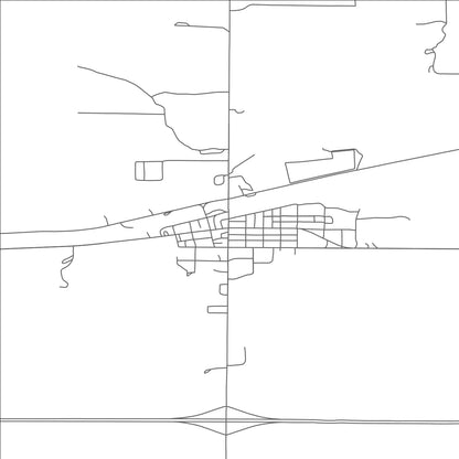 ROAD MAP OF MEDINA, NORTH DAKOTA BY MAPBAKES