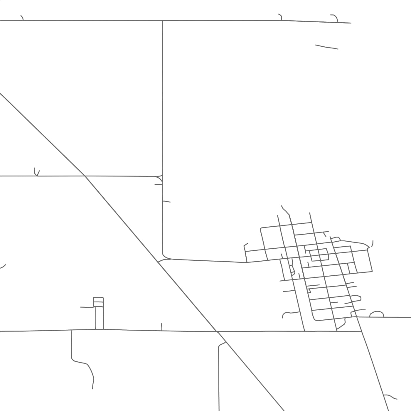 ROAD MAP OF MINNEWAUKAN, NORTH DAKOTA BY MAPBAKES