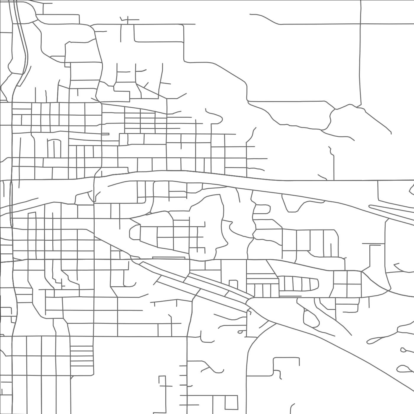 ROAD MAP OF MINOT, NORTH DAKOTA BY MAPBAKES